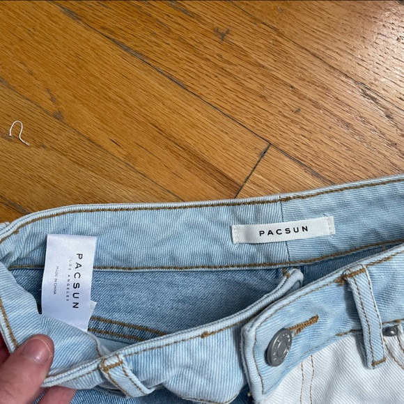 Pacsun Patchwork Mom Jeans Size 24 - Picture 3 of 4